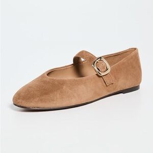 Madewell Tan Suede Mary Jane Loafers